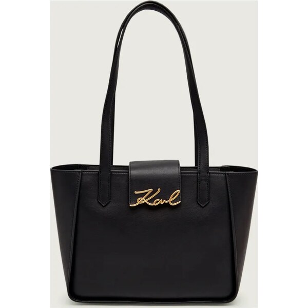 Karl Lagerfeld Kožená kabelka na rameno k/signature 66102794