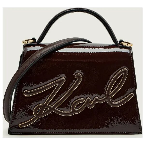 Karl Lagerfeld Kožený kufrík k/signature 2.0 66102793