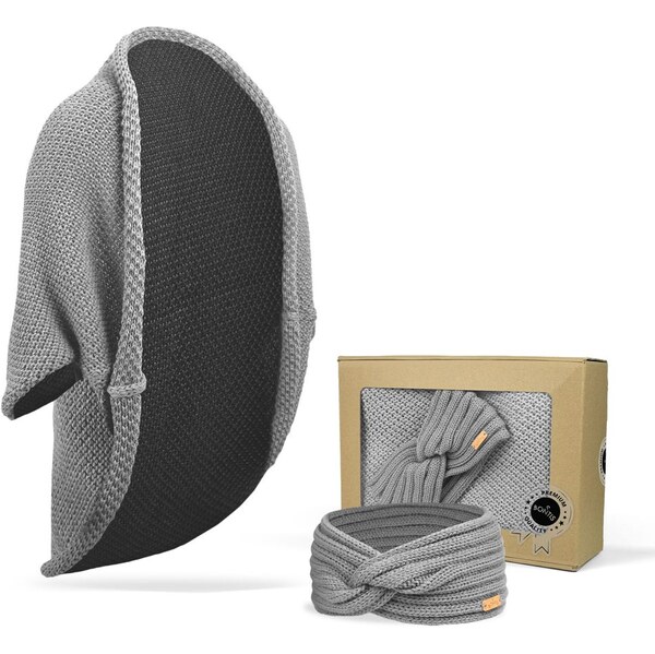 Bontis Darčekové balenie: Pletený kardigán a čelenka 66273231