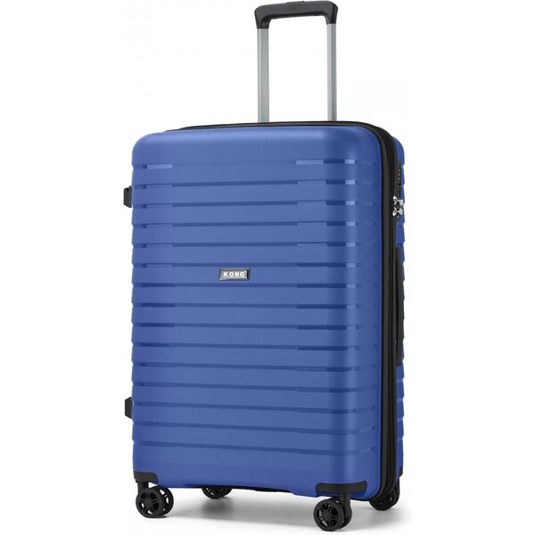 KONO Cestovný kufor - rozšíriteľný s držiakom na pohár, stredný, modrý 66109221