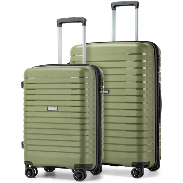 KONO 2 Set cestovných kufrov - rozšíriteľný s držiakom na pohár, 66109219