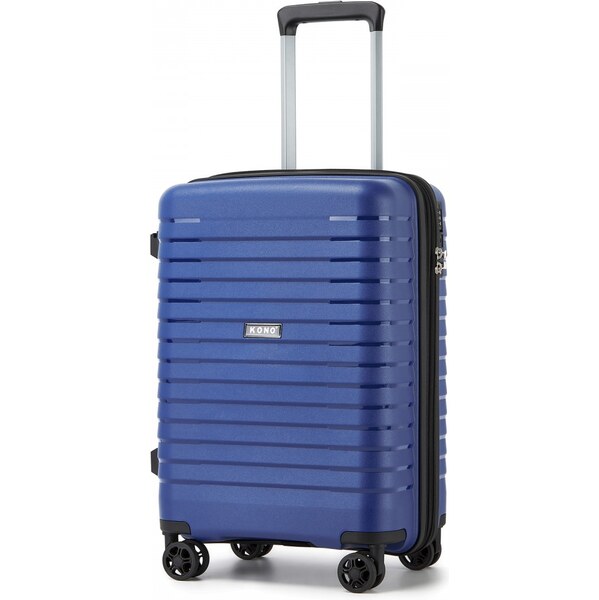 KONO Cestovný kufor - rozšíriteľný s držiakom na pohár, malý, modrý 66109225