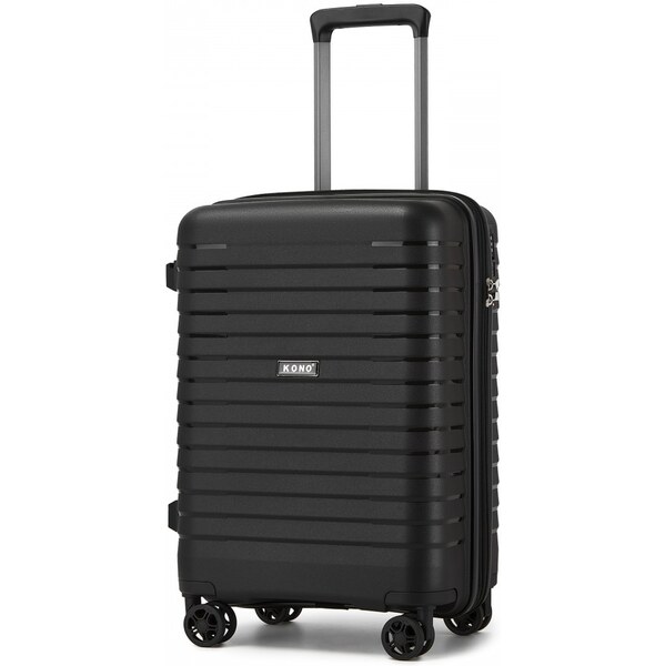 KONO Cestovný kufor - rozšíriteľný s držiakom na pohár, malý, čierny 66109228