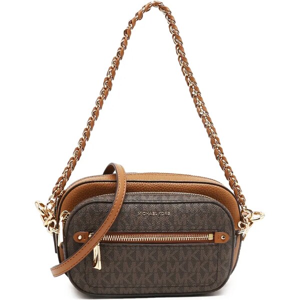 Michael Kors Kožená kabelka na rameno 2v1 Jet Set Logo 40931952