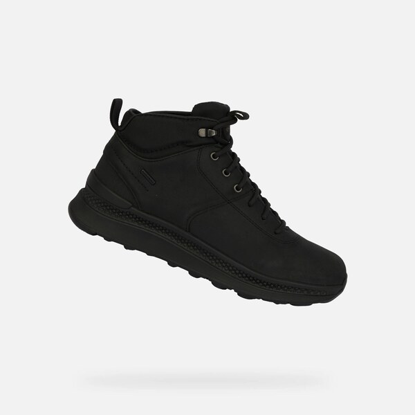 Geox Spherica X2 pánske čierne členkové topánky 66111799