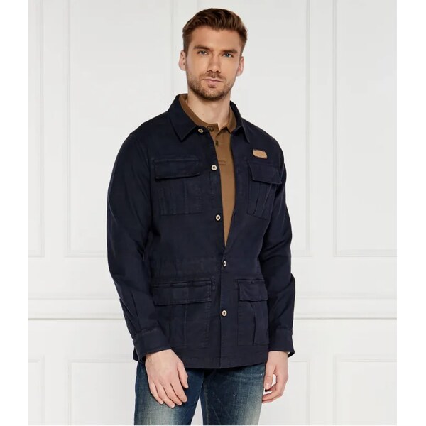 Aeronautica Militare Bunda SAHARIANA | Regular Fit | s prímesou ľanu 52172481