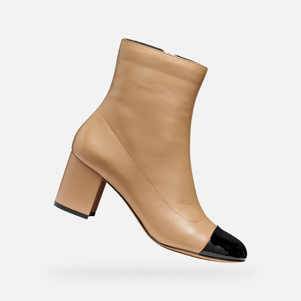 Béžové členkové topánky Geox Virnilisa 65 66111838