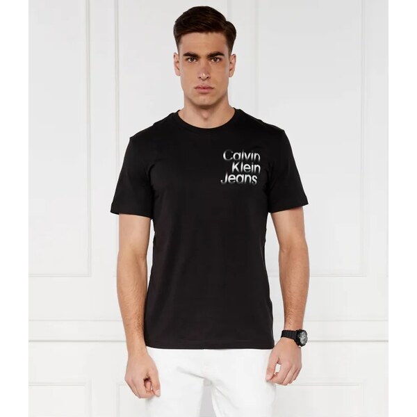 Calvin Klein Jeans Tričko DIFFUSED STACKED | Regular Fit 51537994