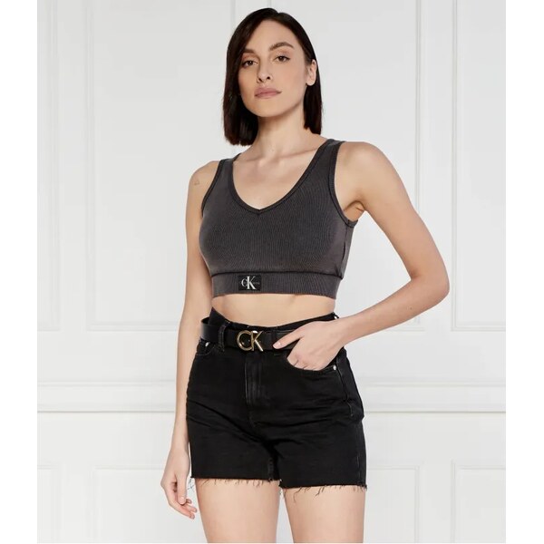 Calvin Klein Jeans Top LABEL WASHED | Cropped Fit 51225663