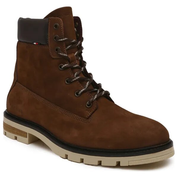 Tommy Hilfiger Kožené šnurovacie topánky HILFIGER PADDED 37717495