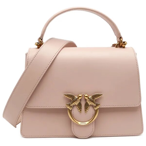 Pinko Kožená kabelka na rameno LOVE ONE TOP HANDLE CLASSIC LI 37504442