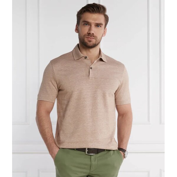 BOSS BLACK Ľanové polo tričko Press 56 | Regular Fit 50865008