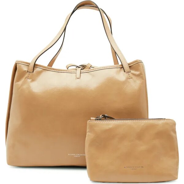 GIANNI CHIARINI Kožená shopper kabelka + príručná taštička Ray 50755340