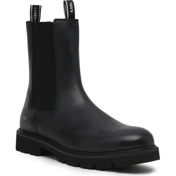 Karl Lagerfeld Kožené jazdecké topánky TROUPE MENS 37043590