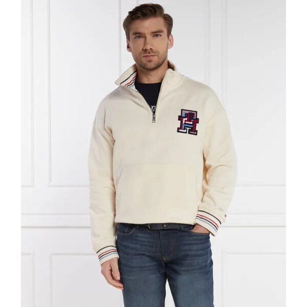 Tommy Hilfiger Mikina MONOGRAM TIPPED 1/4 ZIP | Oversize fit 50722906
