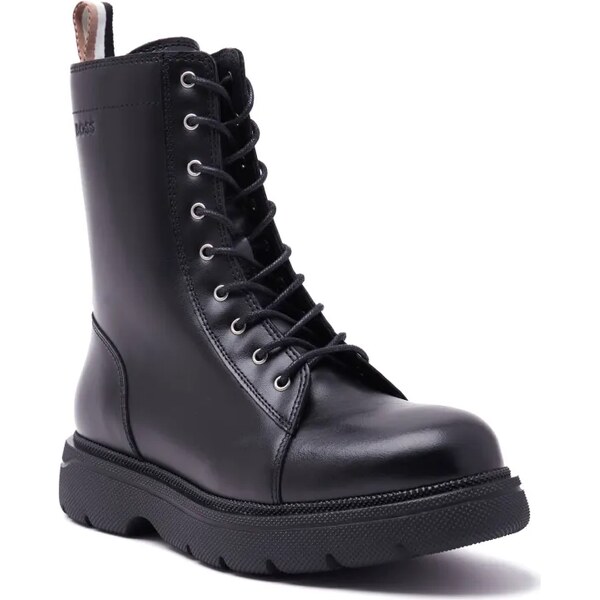 BOSS BLACK Kožené členkové topánky Jacob LaceUp-C 35756940