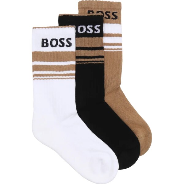 Boss Bodywear Ponožky 3-balenie 3P QS Rib Stripe CC 49283231