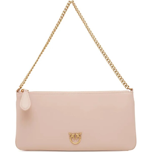 Pinko Kožená listová kabelka FLAT VITELLO SETA 48559460