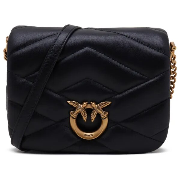 Pinko Kožená crossbody kabelka LOVE CLICK PUFF BABY SHEEP 48382634