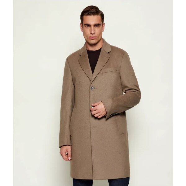 BOSS BLACK Vlnený kabát H-Hyde-254 | s prímesou kašmíru 66821265