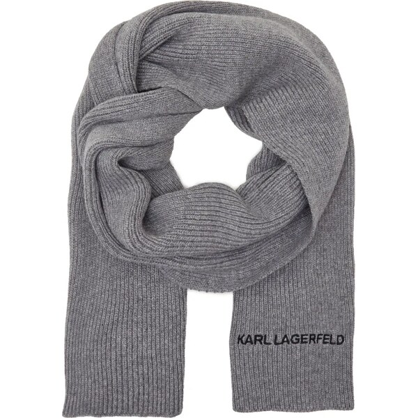 Karl Lagerfeld Šál k/essential logo | s prímesou vlny a kašmíru 46886553