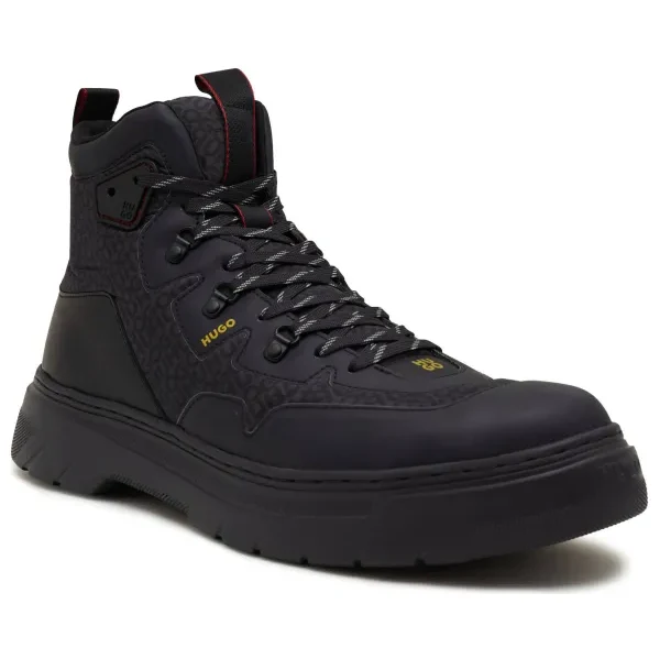 HUGO Šnurovacie topánky Urian | s prímesou kože 46710223