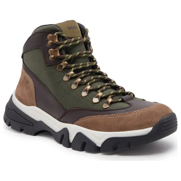 BOSS BLACK Šnurovacie topánky Chester Halb ltcorny | semiš 46561644