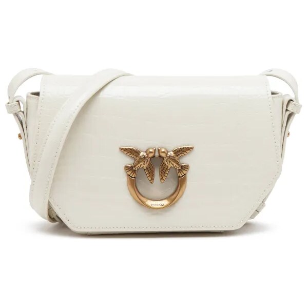 Pinko Kožená crossbody kabelka LOVE CLICK EXAGON MINI 46204608