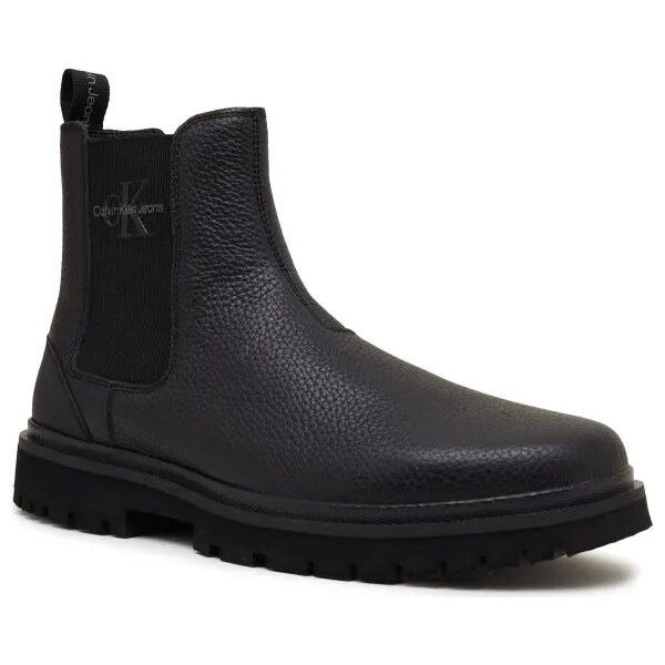 Calvin Klein Jeans Kožené jazdecké topánky EVA MID CHELSEA 46204615