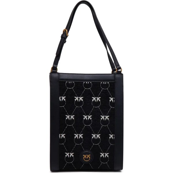 Pinko Kožená kabelka na rameno BOX MINI VERTICAL 46156652