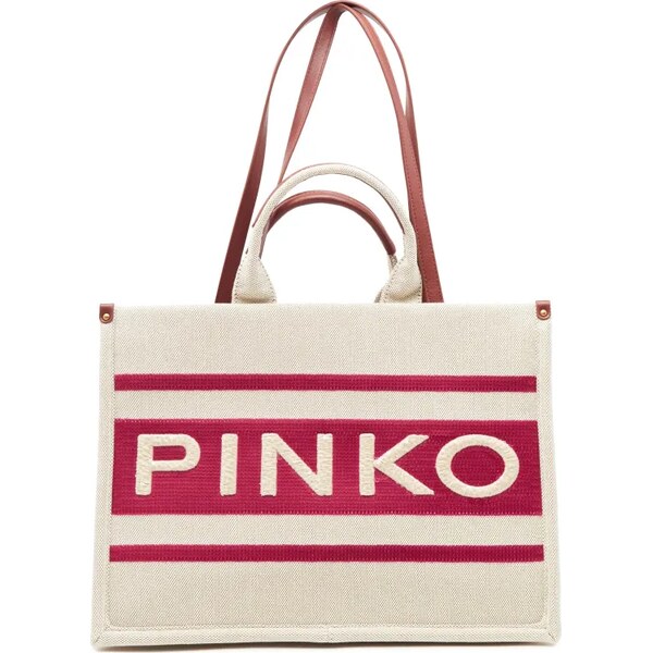 Pinko Kabelka na rameno SHOPPER CANVAS RICICLATO + STA 45574622