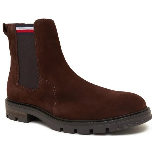 Tommy Hilfiger Jazdecké topánky CORPOARTE CHELSEA | semiš 45554458