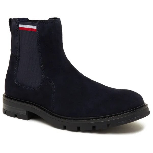 Tommy Hilfiger Jazdecké topánky CORPOARTE CHELSEA | semiš 45536013