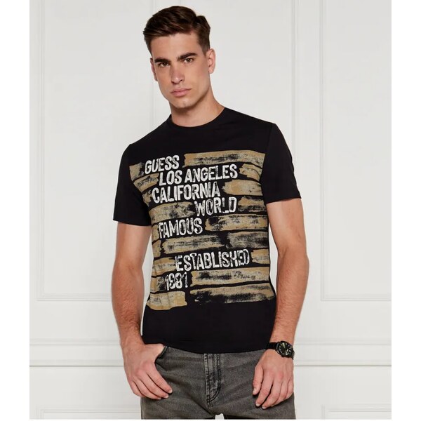 GUESS Tričko WORLD FAMOUS | Regular Fit 55400191