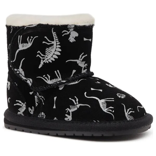 EMU Australia Kožené snehule Toddle Reflective Dino | s prímesou vlny 45354761