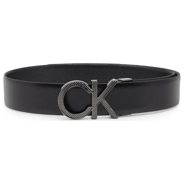 Calvin Klein Kožený opasok ADJ/REV CK METAL DIAGONAL 35MM 45204931