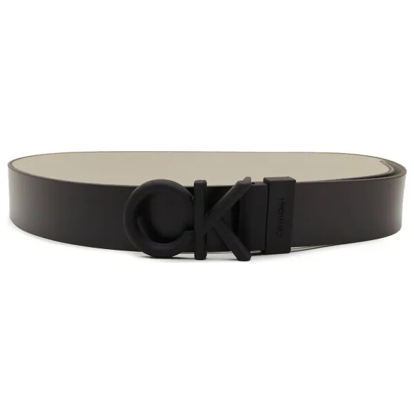 Calvin Klein Kožený opasok ADJ/REV CK RUBBER BOMBE 35MM 45016305