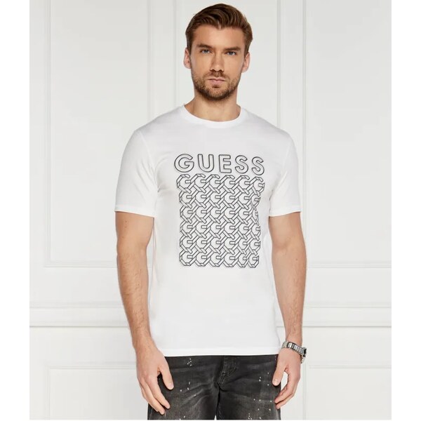 GUESS Tričko G CHAIN | Slim Fit 53490406