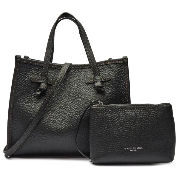 GIANNI CHIARINI Kožená shopper kabelka + príručná taštička MARCELLA 53490485