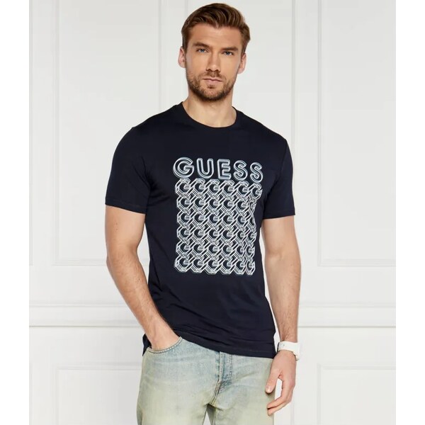 GUESS Tričko G CHAIN | Slim Fit 53487326