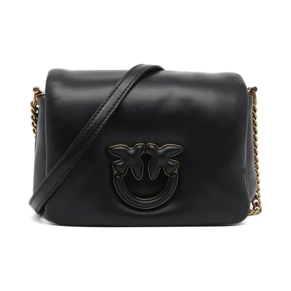 Pinko Kožená kabelka na rameno LOVE CLICK PUFF BABY SHEEP NAP 44563721