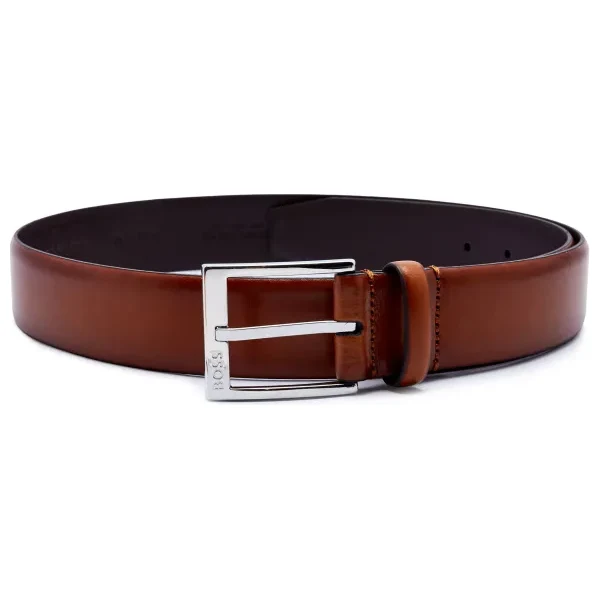 BOSS BLACK Kožený opasok 64005800