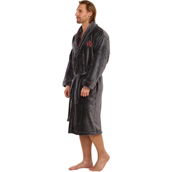 Pánsky župan L&L tmavo sivý (2111) 66113349