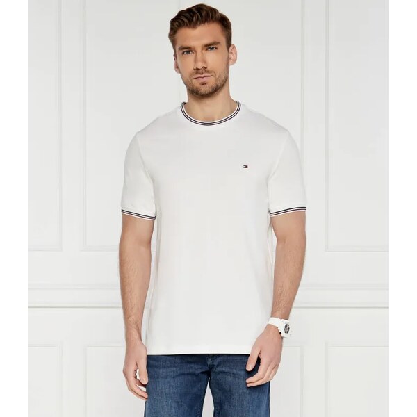 Tommy Hilfiger Tričko RWB TIPPED COLLAR TEE | Regular Fit | stretch 52504198