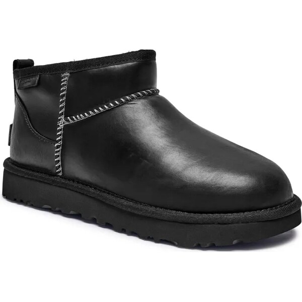 UGG Kožené snehule Classic Ultra Mini | s prímesou vlny 61690626