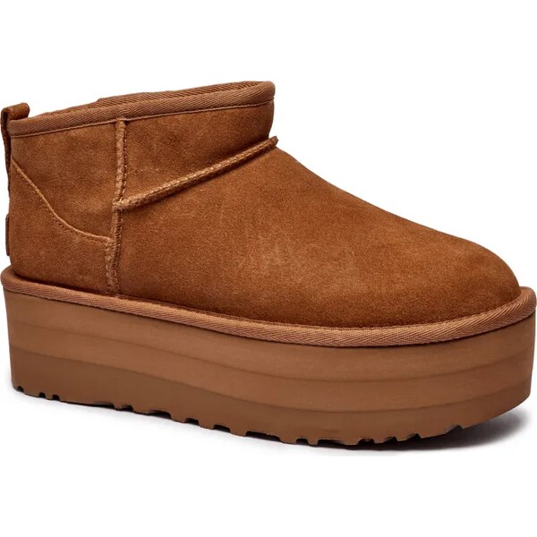 UGG Snehule CLASSIC ULTRA MINI | vlna | semiš 57849362
