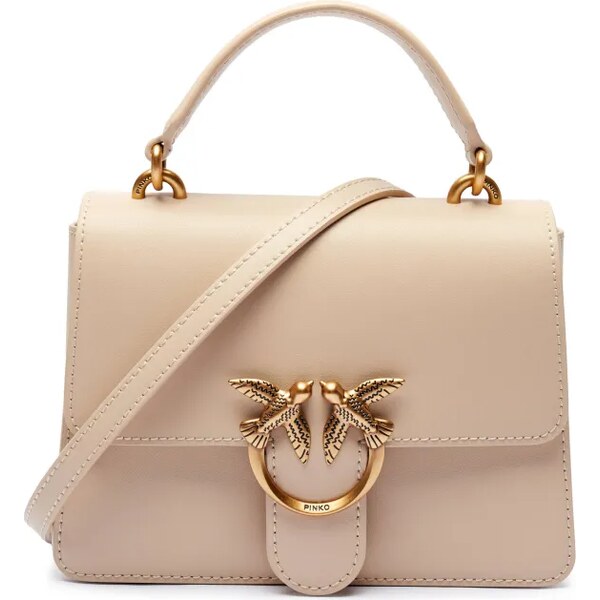 Pinko Kožený kufrík Love One Top Handle Mini 55731964