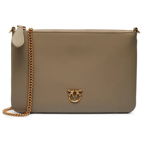Pinko Listová kabelka FLAT CLASSIC VITELLO SETA 55314203