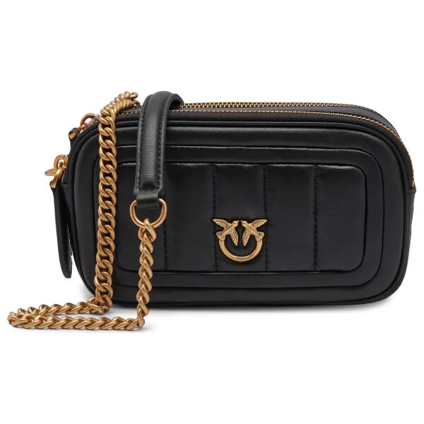 Pinko Kožená kabelka na rameno CAMERA CASE 50698189