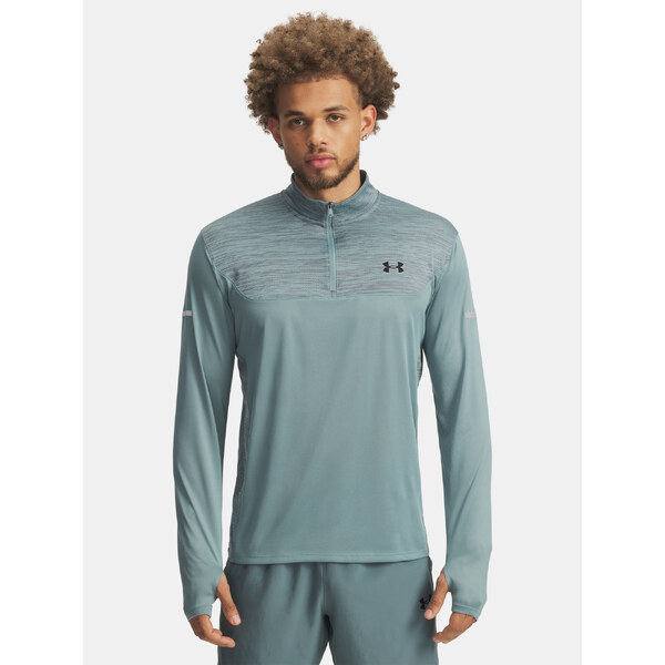Mens Under Armour UA Tech Utility T-Shirt 1/4 Zip-GRN - Mens 66150175